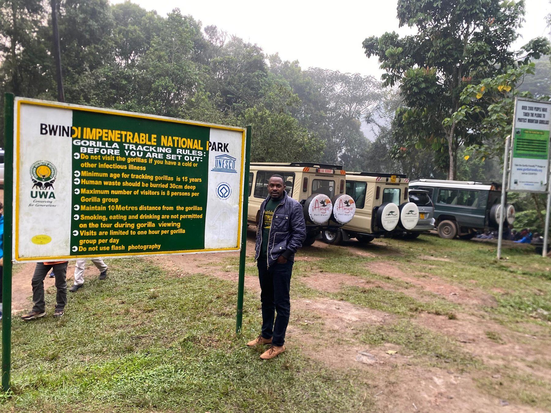 Bwindi sign board